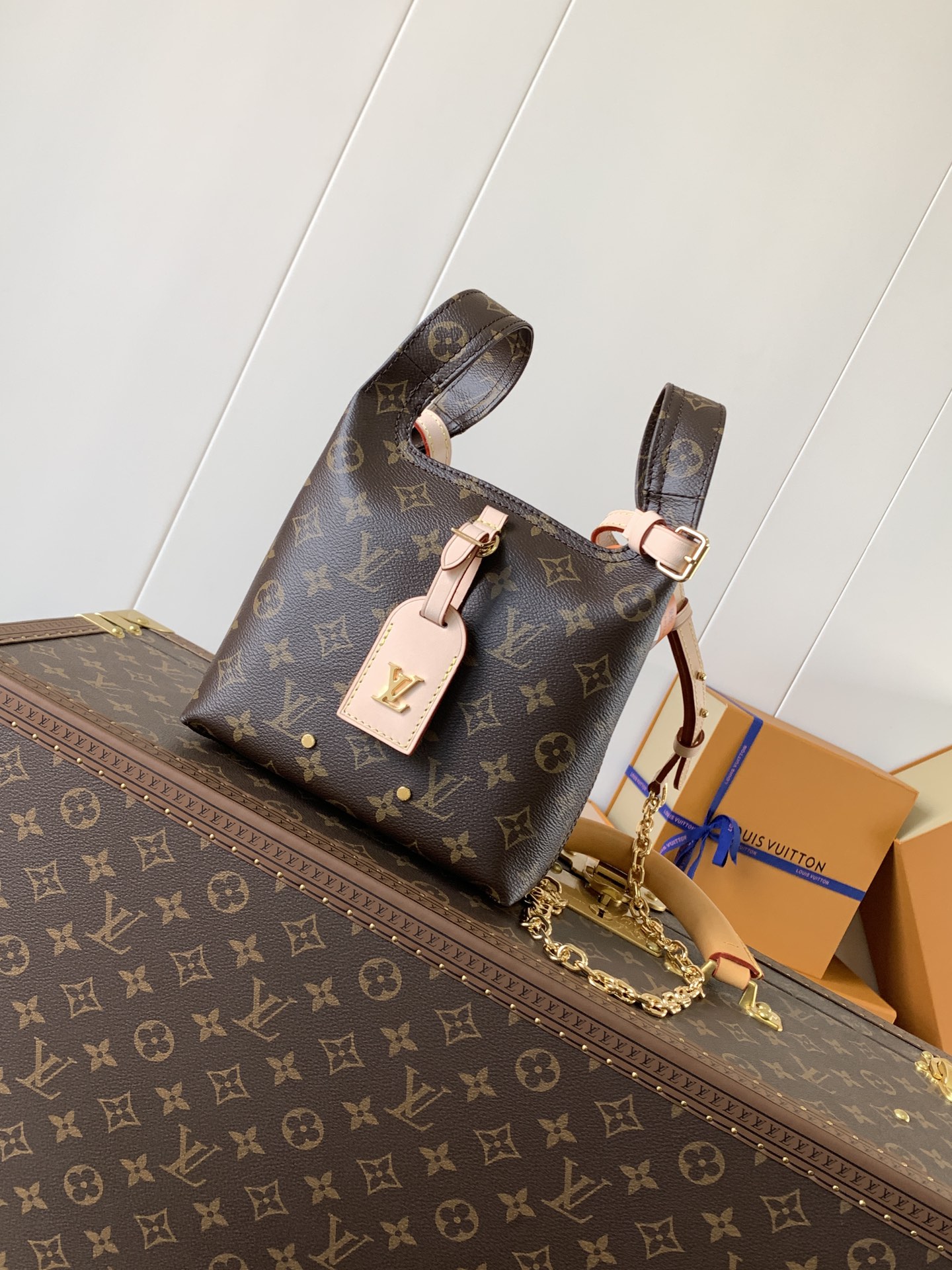 Louis Vuitton LV All In BB Handbag Premium Canvas Model M27529 LV Logo Detail Luxury Daily Wear New Arrival